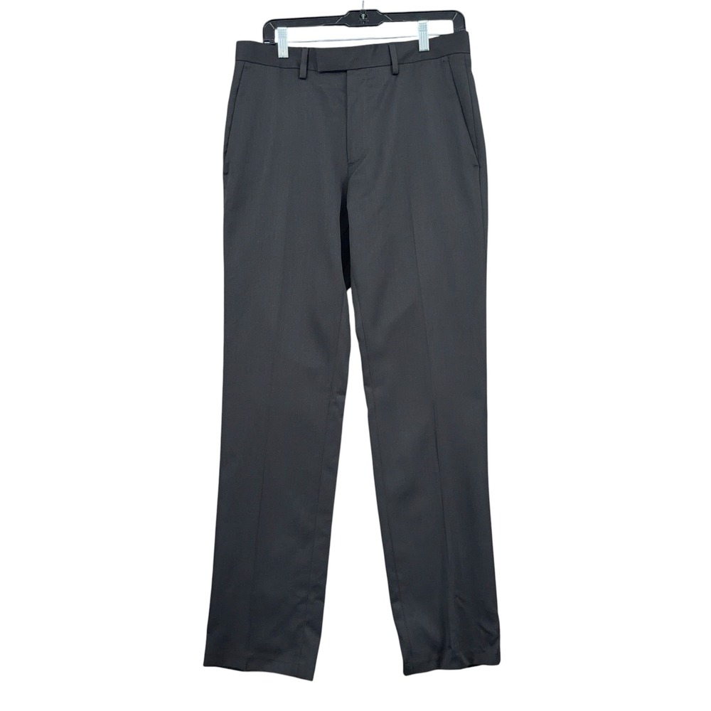 Kenneth Cole Reaction Dress Pants Mens 32x32 Polyester Black